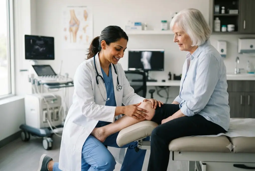 Best orthopedic surgeon in Kandivali consulting a patient at RMS Multispeciality Hospital